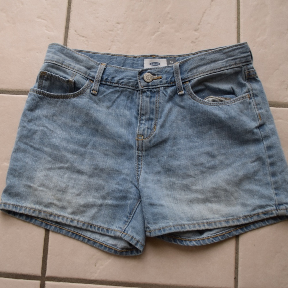 Old Navy Blue Light Wash Jean Shorts